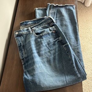 Old Navy Curvy Sky High Straight Jeans